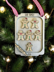 Family Christmas Gingerbread ornament cooking pan