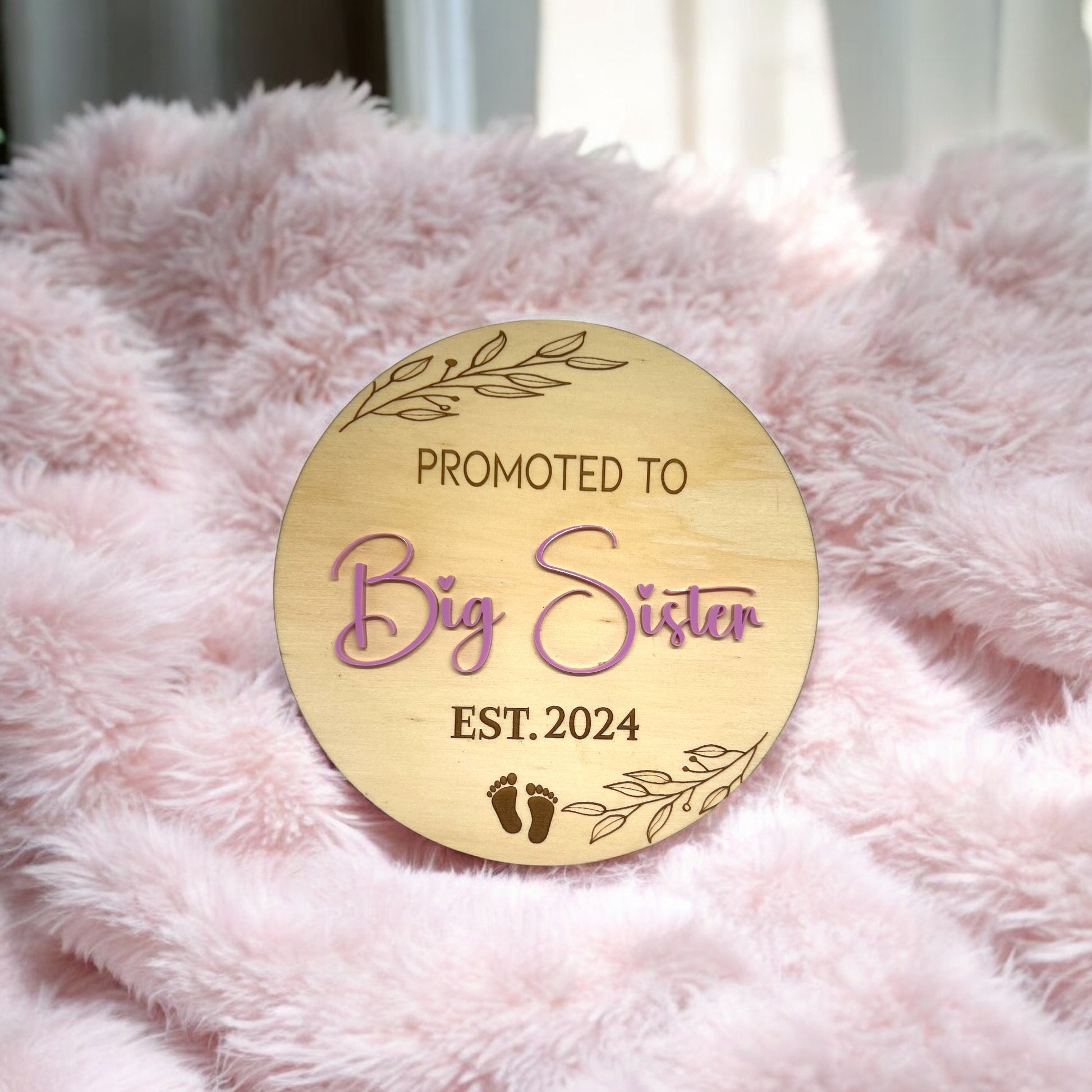 Big Brother announcement plaque 15cm | Big Sister photo prop | Surprise reveal announcement Sign | Promoted to Big Sister | Promoted to Big Brother