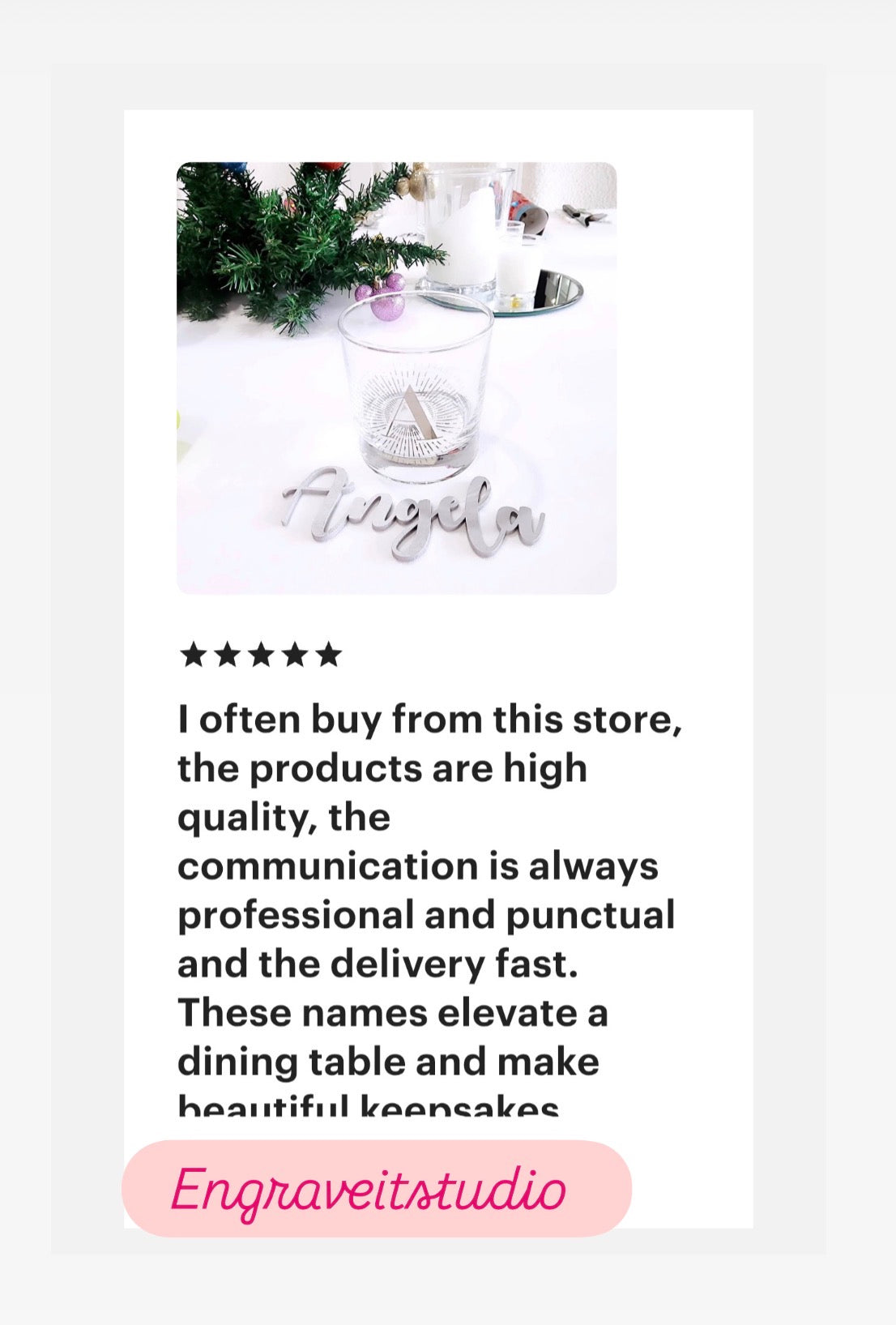 Wooden name place card table settings