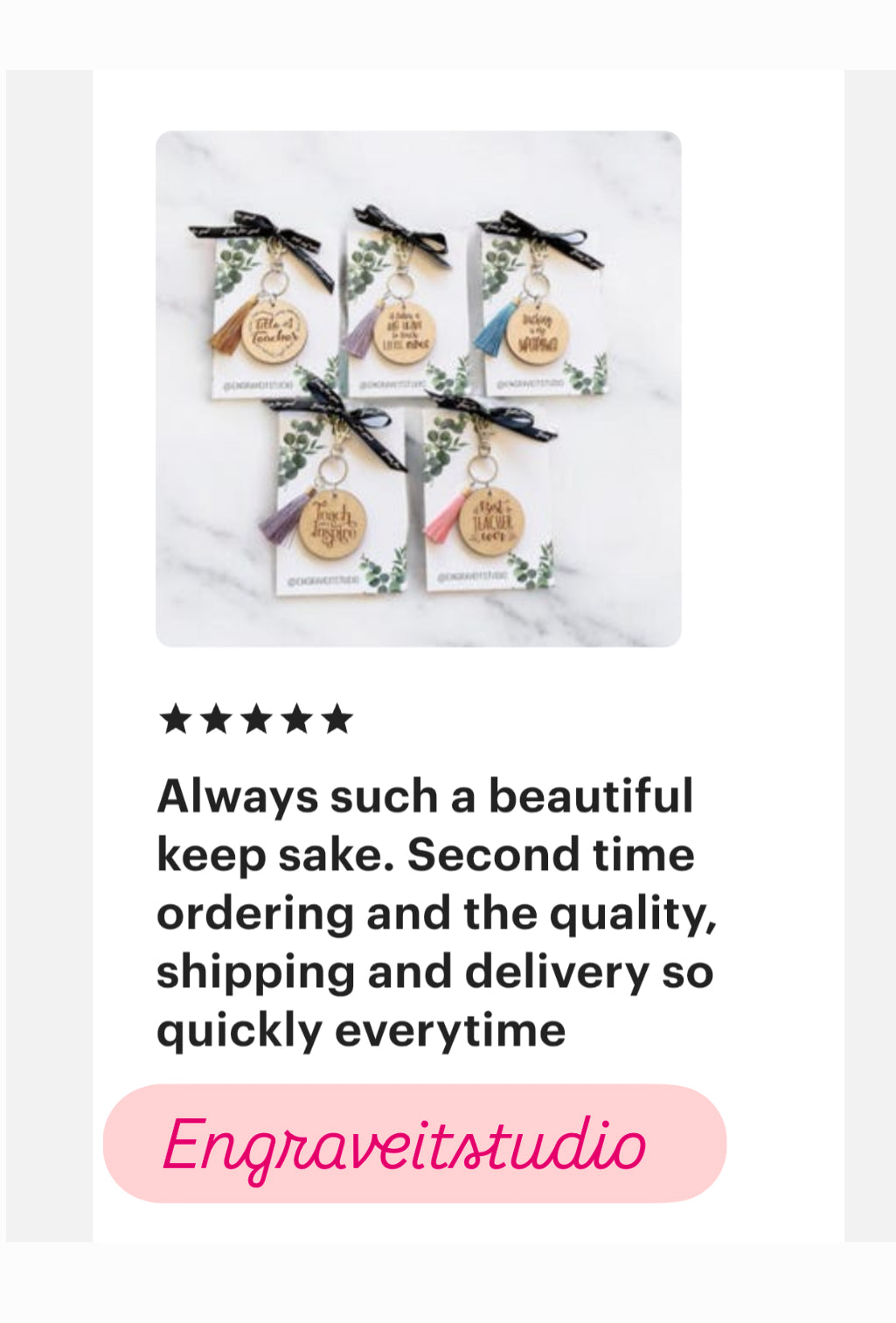 Best Teacher Ever Ornament/ Rear mirror window accessory