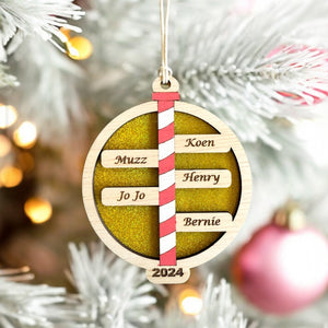 Family Personalised Christmas ornament