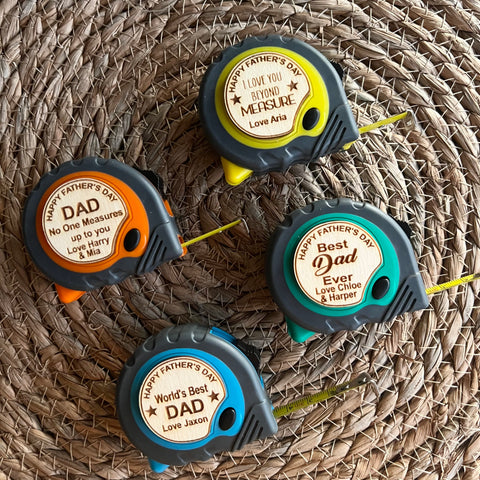 Mini Personalised Tape measure for dad | Father's Day Gifts
