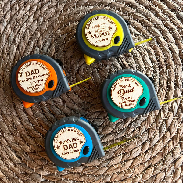 Mini Personalised Tape measure for dad | Father's Day Gifts