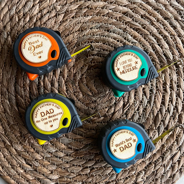 Mini Personalised Tape measure for dad | Father's Day Gifts