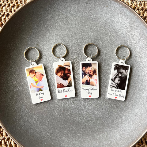 Father's Day Acrylic Photo Keyring | Gifts for Dad | Gifts for Pop