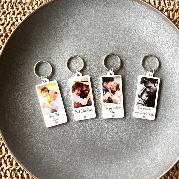 Father's Day Acrylic Photo Keyring | Gifts for Dad | Gifts for Pop