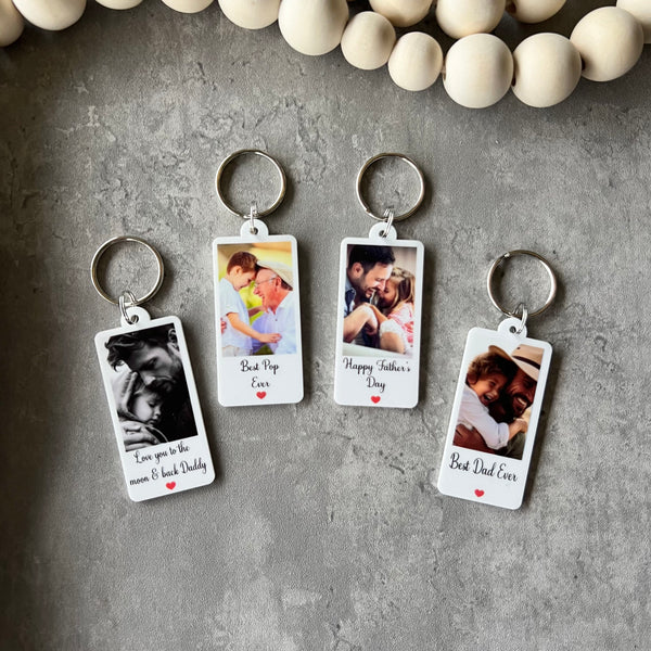 Father's Day Acrylic Photo Keyring | Gifts for Dad | Gifts for Pop