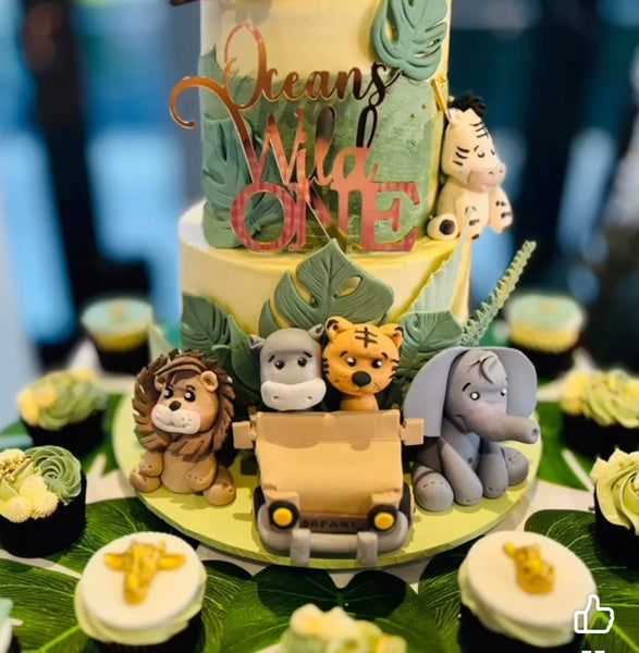 Wild One Personalised cake topper | First Birthday | First Jungle theme cake topper