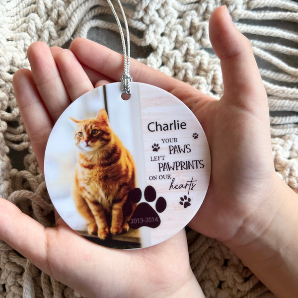 Custom Pet memorial Ornament Acrylic | Dog ornament | Cat Ornament