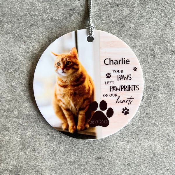 Custom Pet memorial Ornament Acrylic | Dog ornament | Cat Ornament