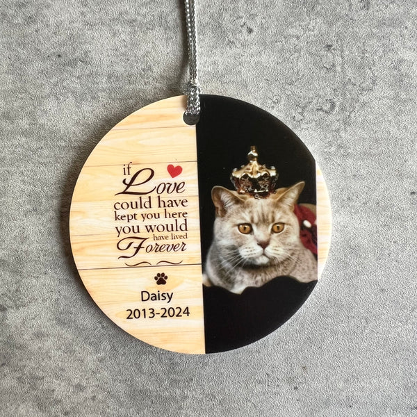 Custom Pet memorial Ornament Acrylic | Dog ornament | Cat Ornament 