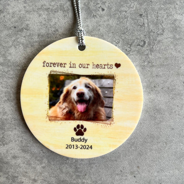 Custom Pet memorial Ornament Acrylic | Dog ornament | Cat Ornament