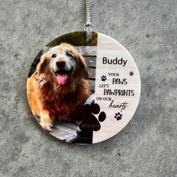 Custom Pet memorial Ornament Acrylic | Dog ornament | Cat Ornament