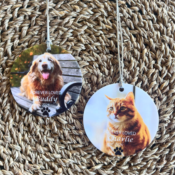 Custom Pet memorial Ornament Acrylic | Dog ornament | Cat Ornament