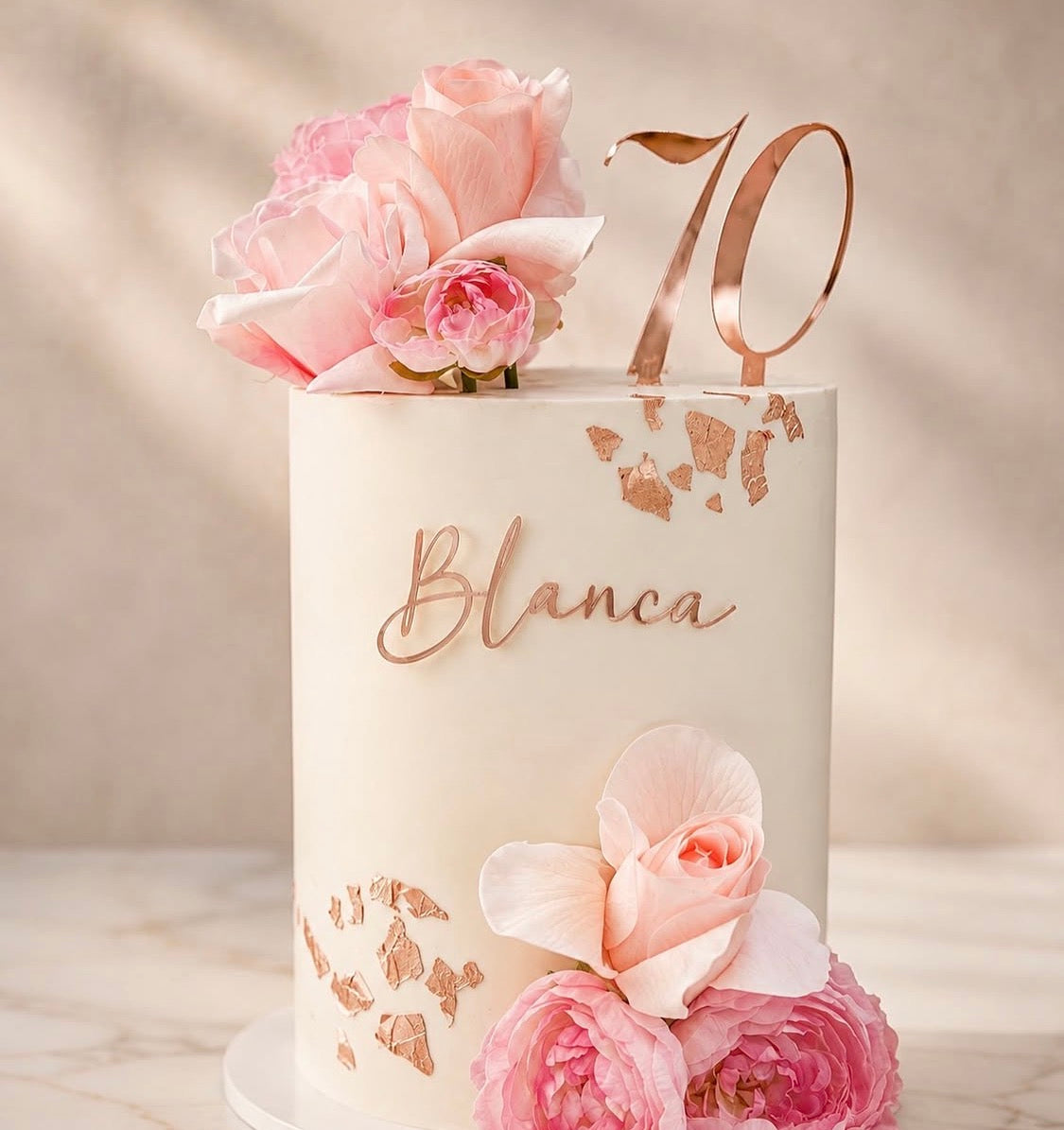 Custom Acrylic Cake Charm and Fropper | Personalised Name and Number Cake Topper