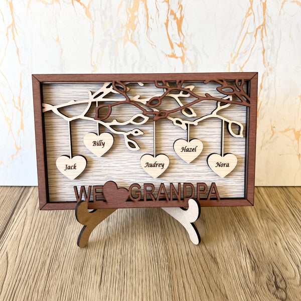 Personalised wood sign for grandpa | gifts for pop | Custom gift for grandpa | Fathers Day