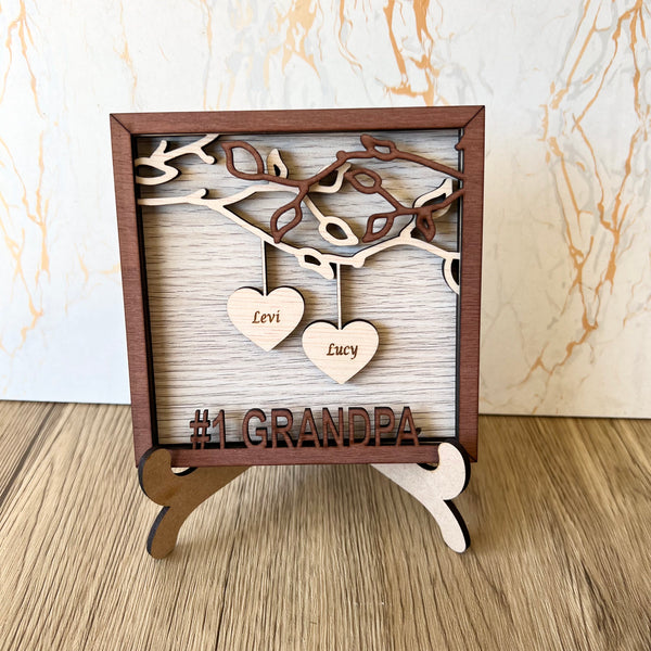 Personalised wood sign for grandpa | gifts for pop | Custom gift for grandpa | Fathers Day