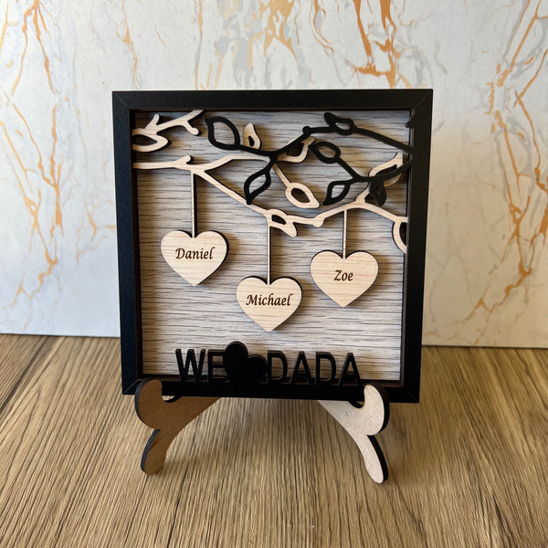 Personalised Black heart sign for dad | gifts for daddy | Custom gift for dad | Fathers Day