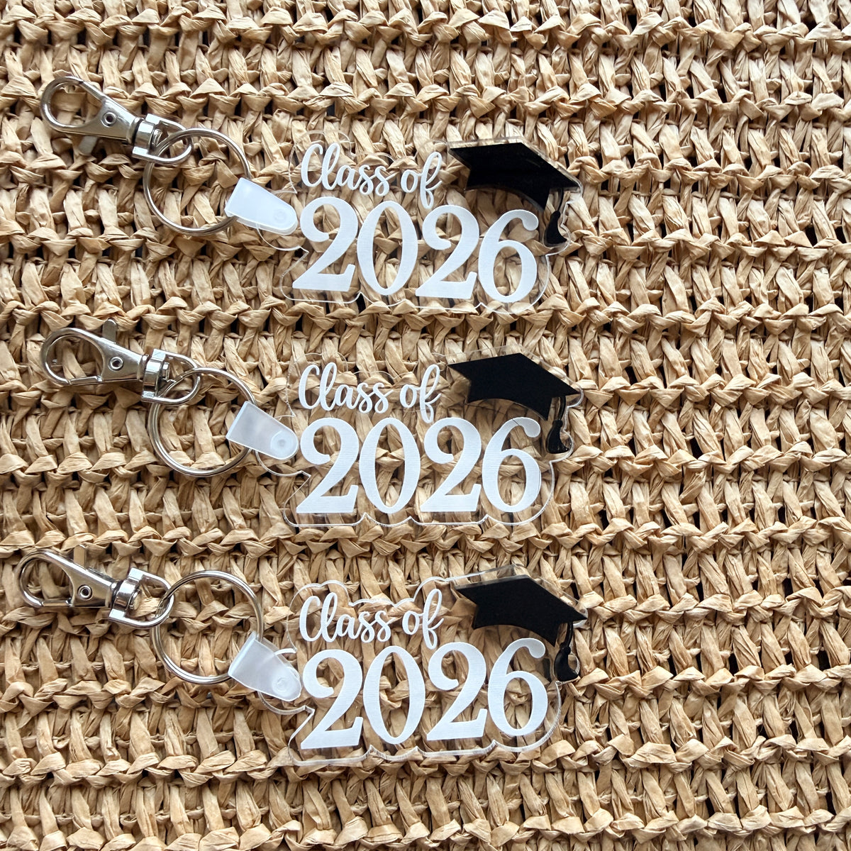 Class of 2026 Acrylic Graduation Keychain / Bag Tag (Bulk & Individual Options)