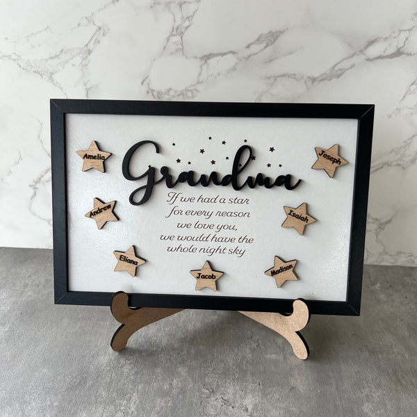 Gift for Grandma,Nanny Gift,Gift for Nana,Gift for Mum,Gift for Grandmother,Gift From Daughter,Mothers Day Gift,Personalised Gift,Mum Gift Idea,Wood Picture Frame,Personalised Frame,Gift for Her