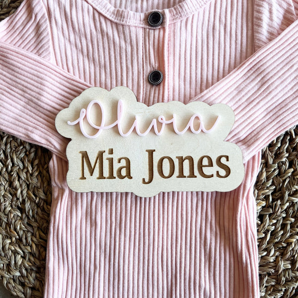 Personalised Baby Name Announcement Sign