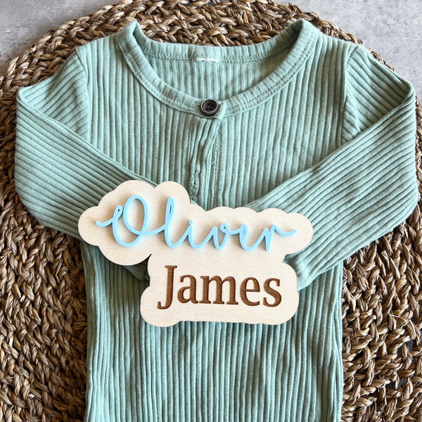 Personalised Baby Name Announcement Sign