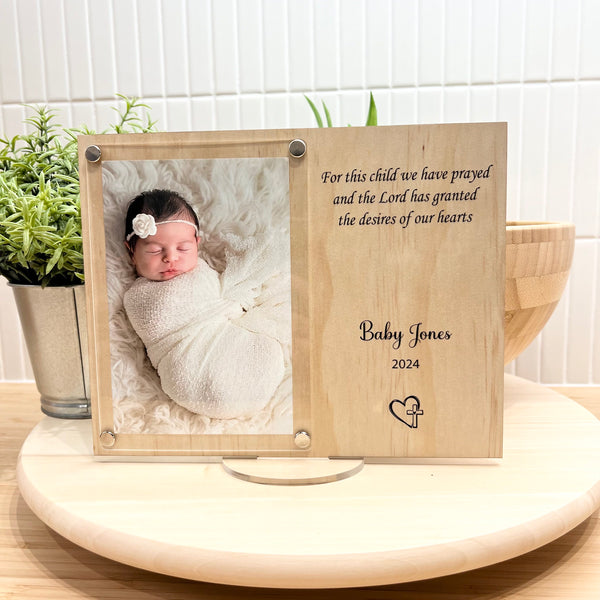 Baby Announcement Frame Personalised