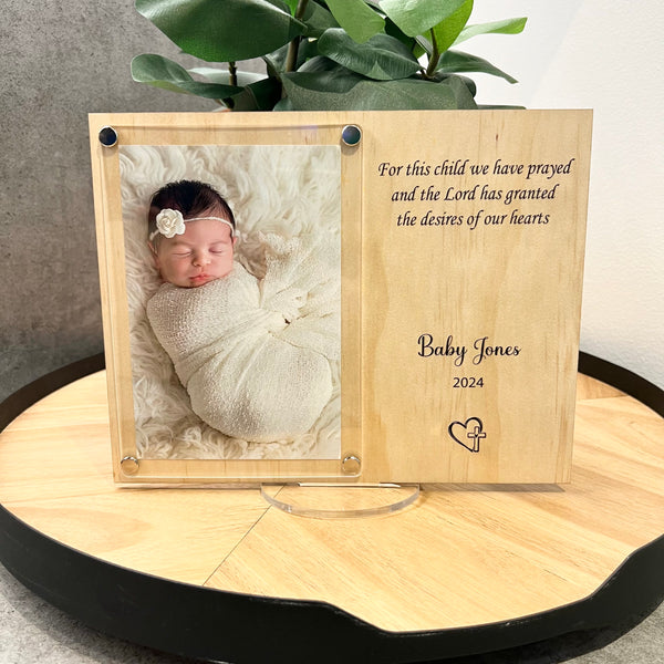 Baby Announcement Frame Personalised