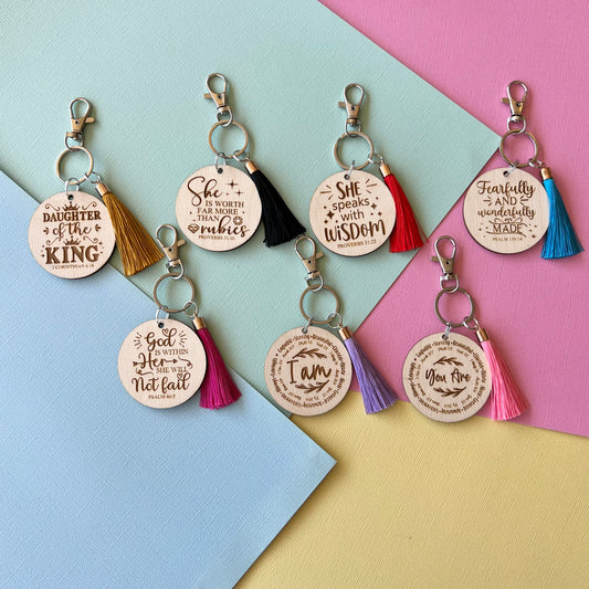 Inspirational Gifts,Inspirational Gift,Bible Verse Gift,Custom Keychain,Thank You Gift,Christian Keychain,Christian Gifts,Religious Keychain,Christian Gift,Gift for Daughter,You Are Enough,You Are Loved,Self Love Keychain