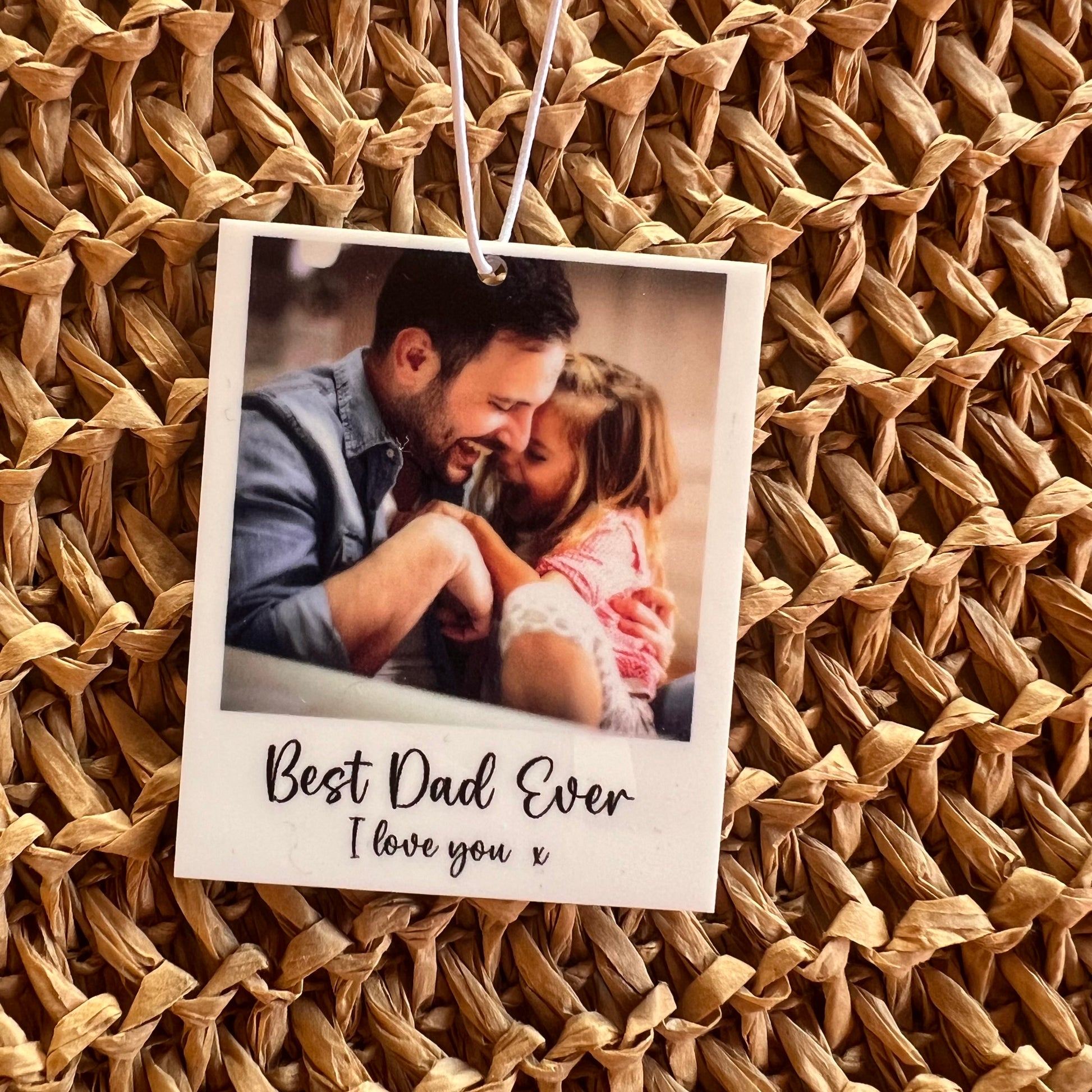 Personalised Photo Car Ornament Acrylic | Father’s Day | Gifts for him | Car Photo Tag | Car Ornament | Hanging Car Photo Gift | Wedding | Anniversary | Car Accessories