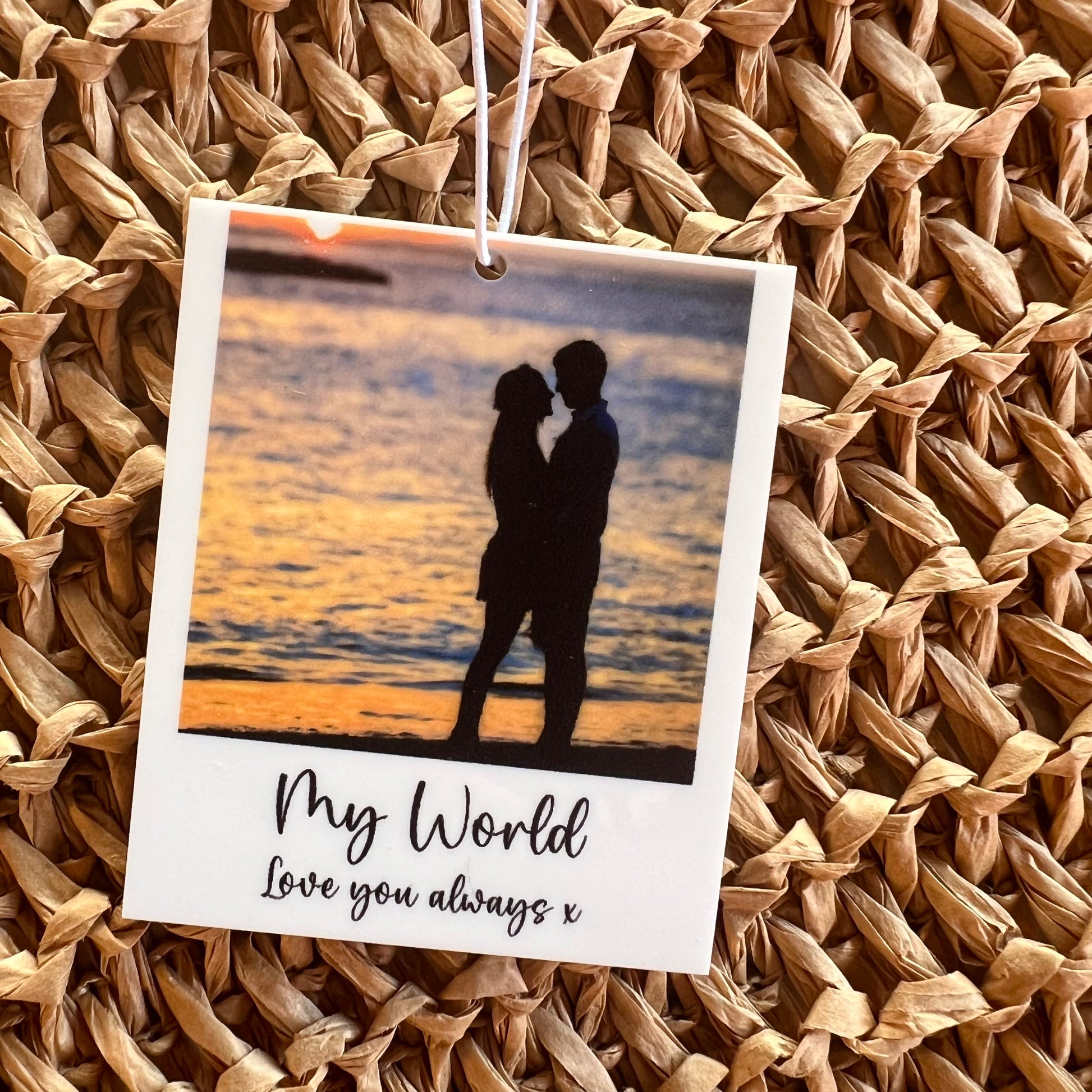 Personalised Photo Car Ornament Acrylic | Father’s Day | Gifts for him | Car Photo Tag | Car Ornament | Hanging Car Photo Gift | Wedding | Anniversary | Car Accessories