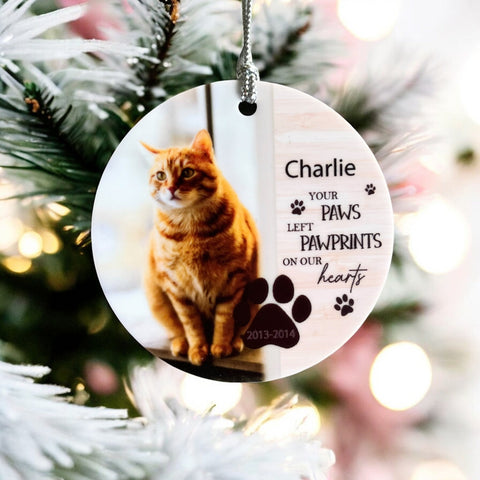 Custom Pet memorial Ornament Acrylic | Dog ornament | Cat Ornament