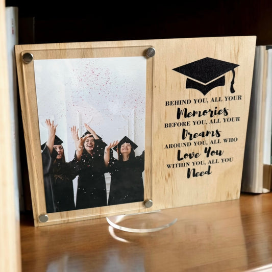 Graduation Personalised Photo Frame Gift with Custom message,
 High school Gift for Her
Graduation Gift for Him
Graduation Gift Idea

