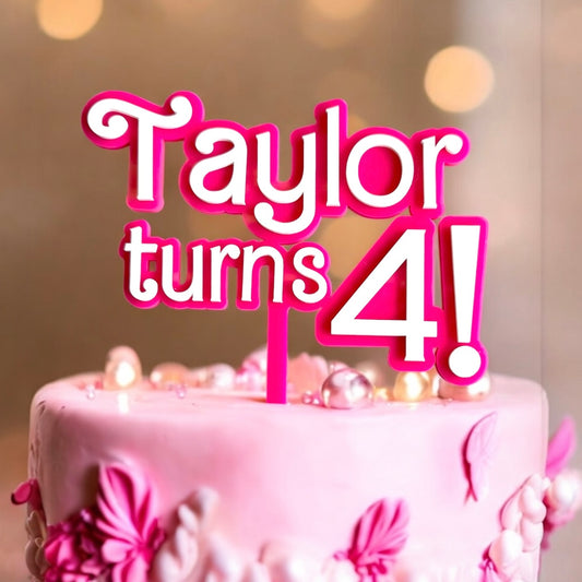 Barbie Inspired cake topper
Barbie theme
Barbie birthday
Cake topper
Acrylic Cake topper
