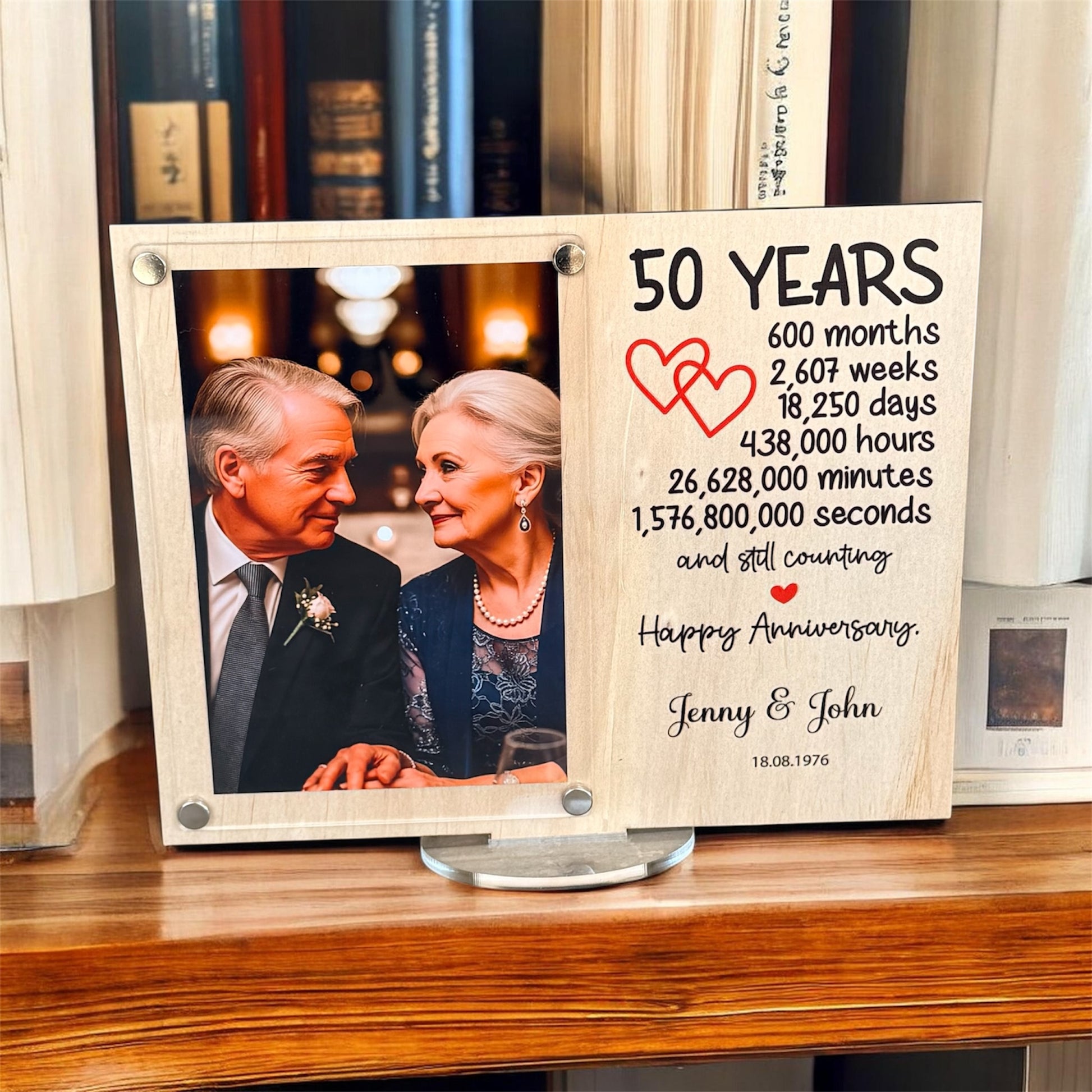 custom gifts, Gift to husband, Wedding Day, Anniversary gift, Wedding Anniversary, anniversary frame, wood photo frame, gift for couple, husband gift, wife gift, milestone gift, couple keepsake, anniversary memory