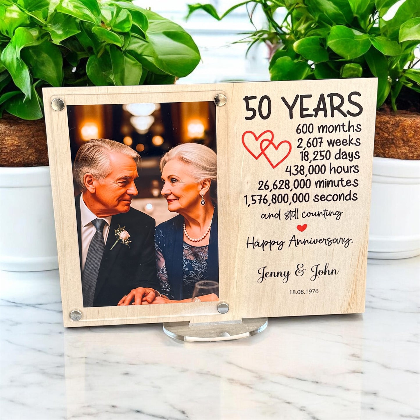 custom gifts, Gift to husband, Wedding Day, Anniversary gift, Wedding Anniversary, anniversary frame, wood photo frame, gift for couple, husband gift, wife gift, milestone gift, couple keepsake, anniversary memory
