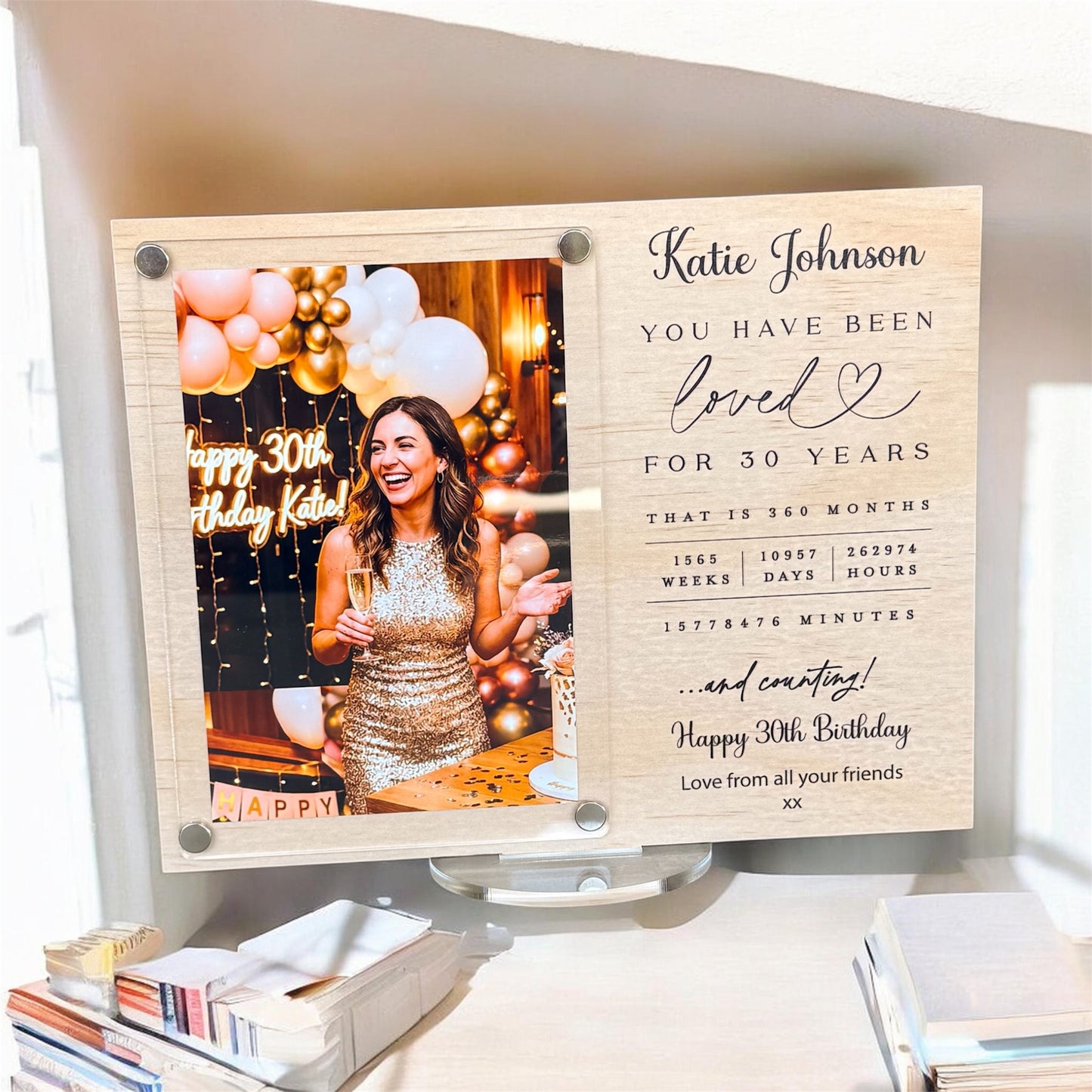 personalised gifts, custom gifts, Wood frame, Personalised frame, 18th Birthday, 21st Birthday, 30th Birthday, 40th Birthday, 50th Birthday, 60th Birthday, 70th Birthday, 80th Birthday, birthday milestone