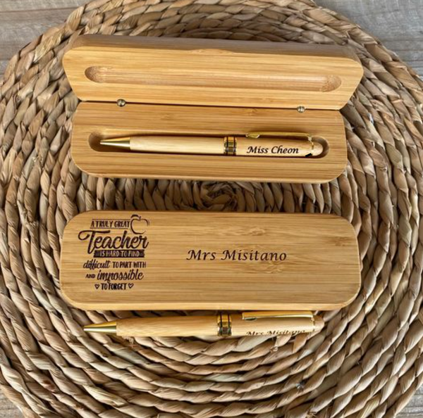 teachers gift bamboo pen personalised gifts engraved pen Bamboo,Personalised Pen,Pen,Custom Pen,Pen and Box,Wooden Pen,Pen Engraved,Graduation Gift,Teacher Gift, Teachers pen, bamboo pen