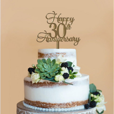 Happy Anniversary cake topper