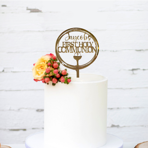 Personalised First Holy Communion Cake Topper