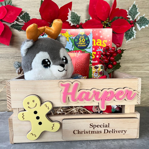 Personalised Christmas Crate Interchangeable Box