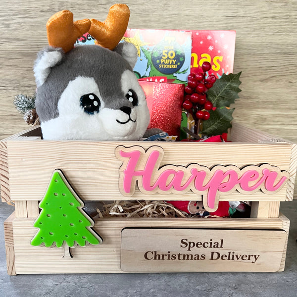 Personalised Christmas Crate Interchangeable Box