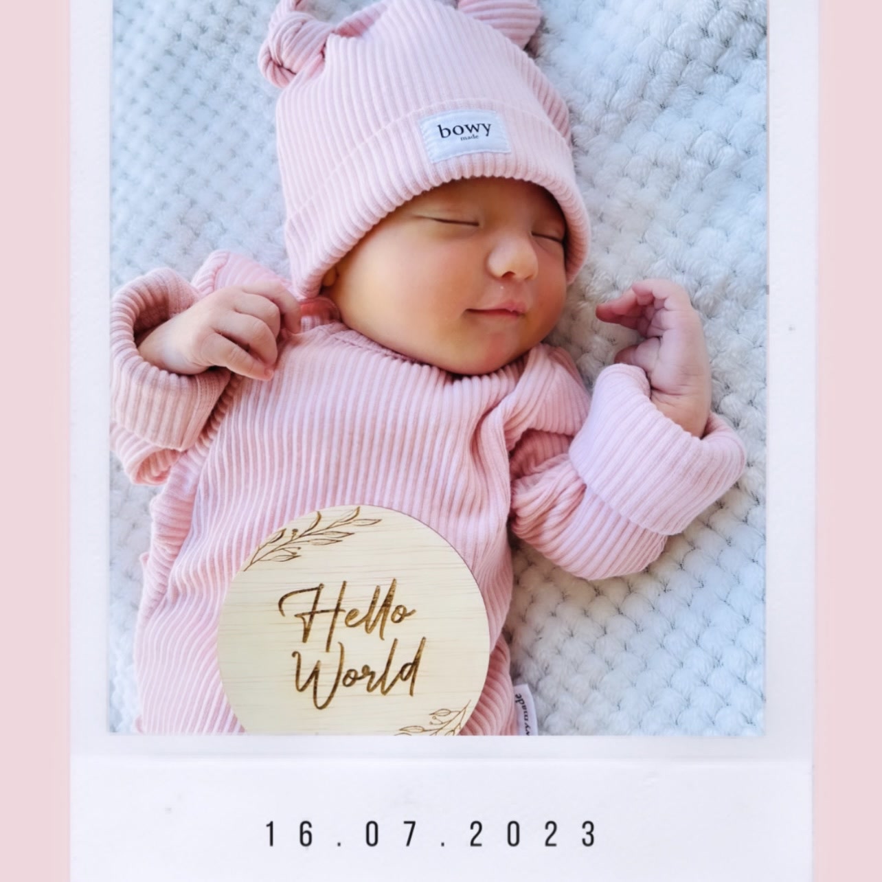 Wooden Baby milestone Discs Full Set engraved