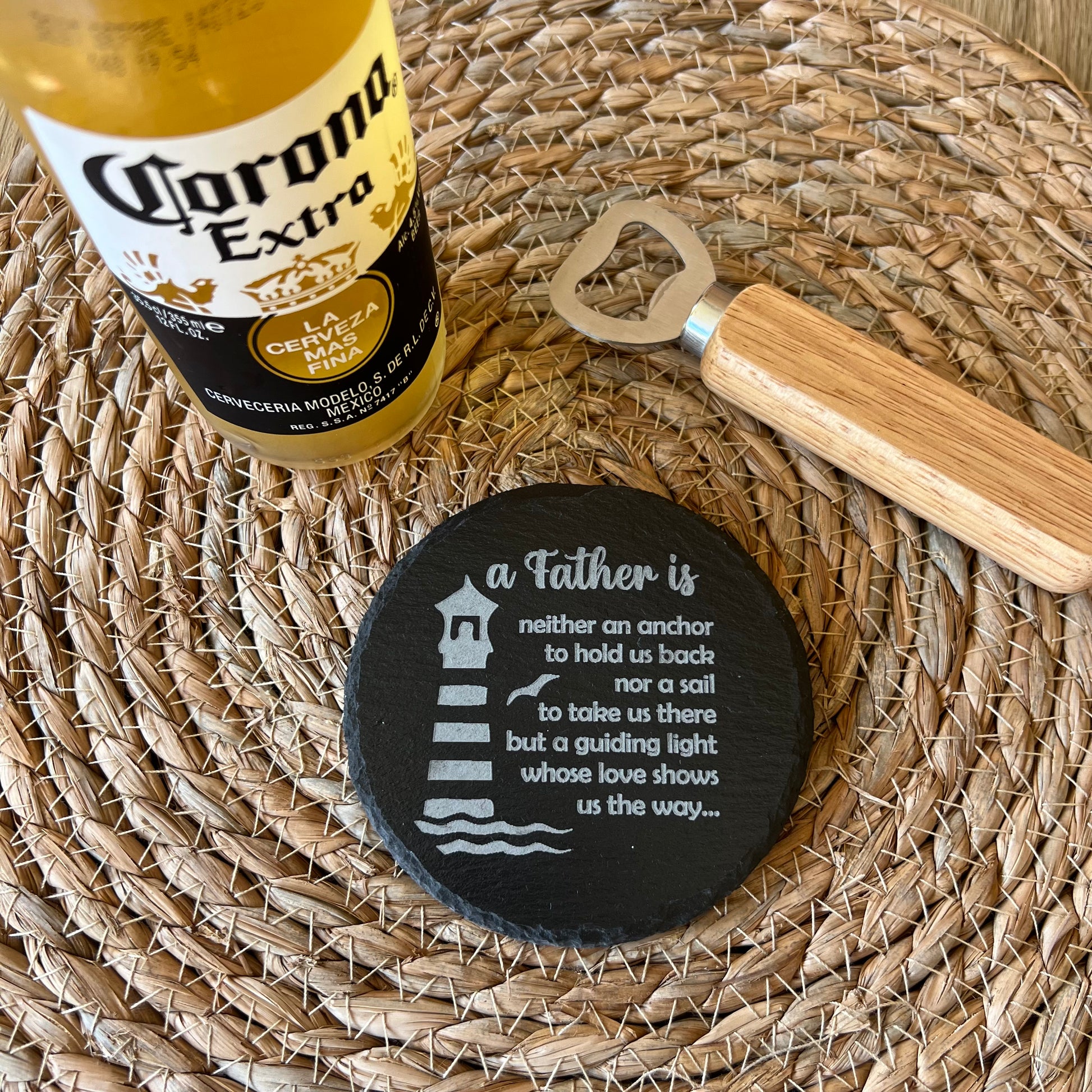 Engraved Slate Coaster for dad | etched coaster for grandpa | Gifts for dad | Gifts for Pa