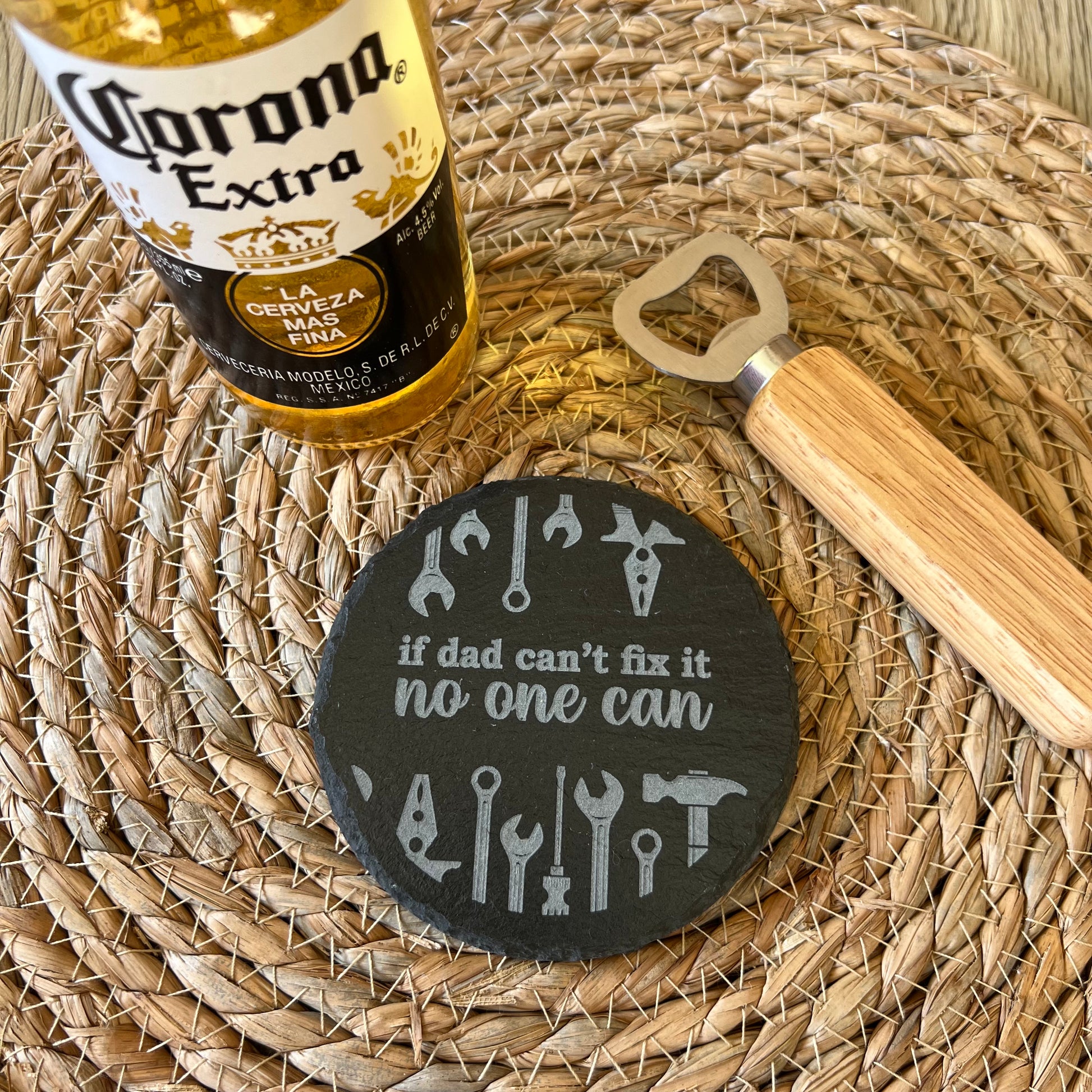 Engraved Slate Coaster for dad | etched coaster for grandpa | Gifts for dad | Gifts for Pa