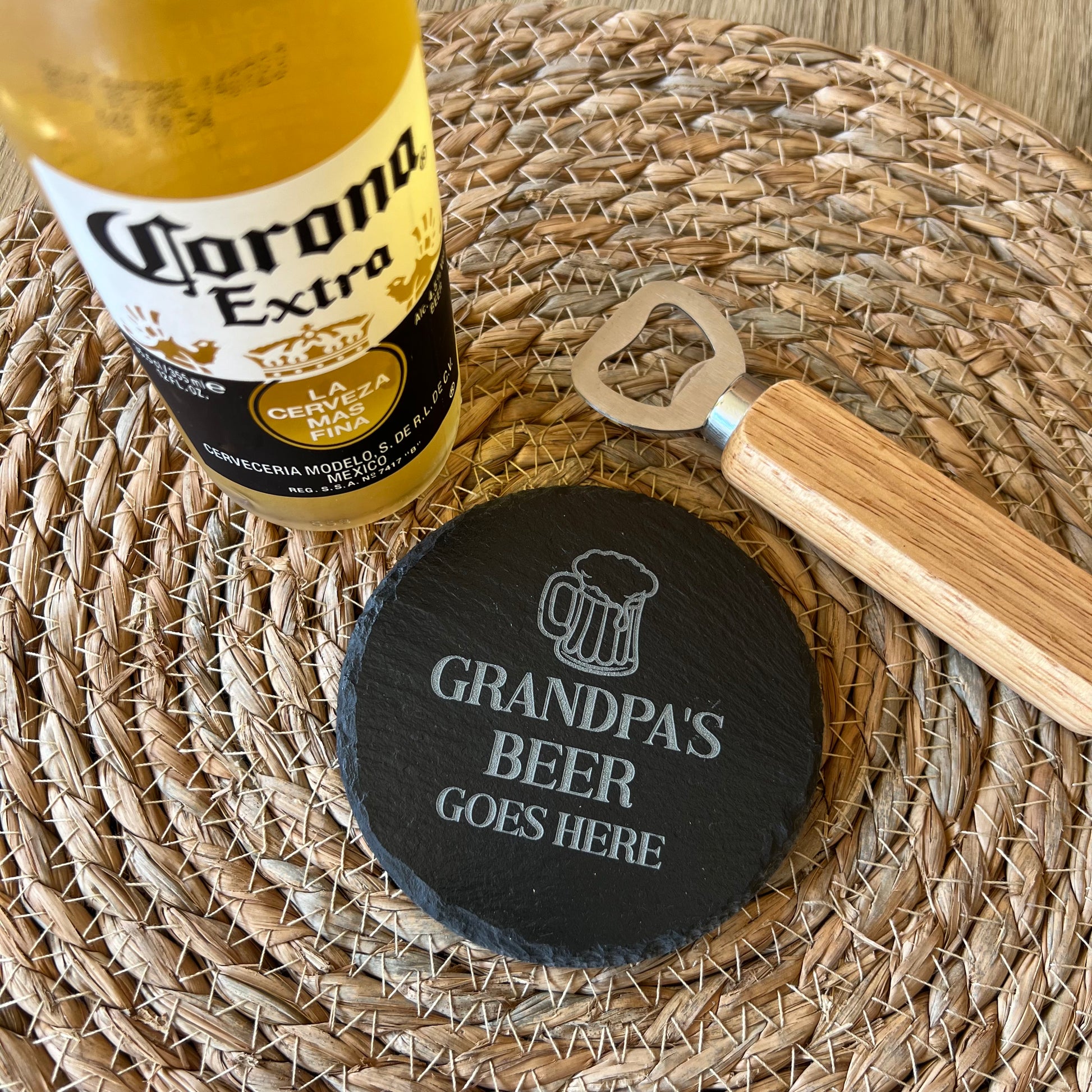 Engraved Slate Coaster for dad | etched coaster for grandpa | Gifts for dad | Gifts for Pa