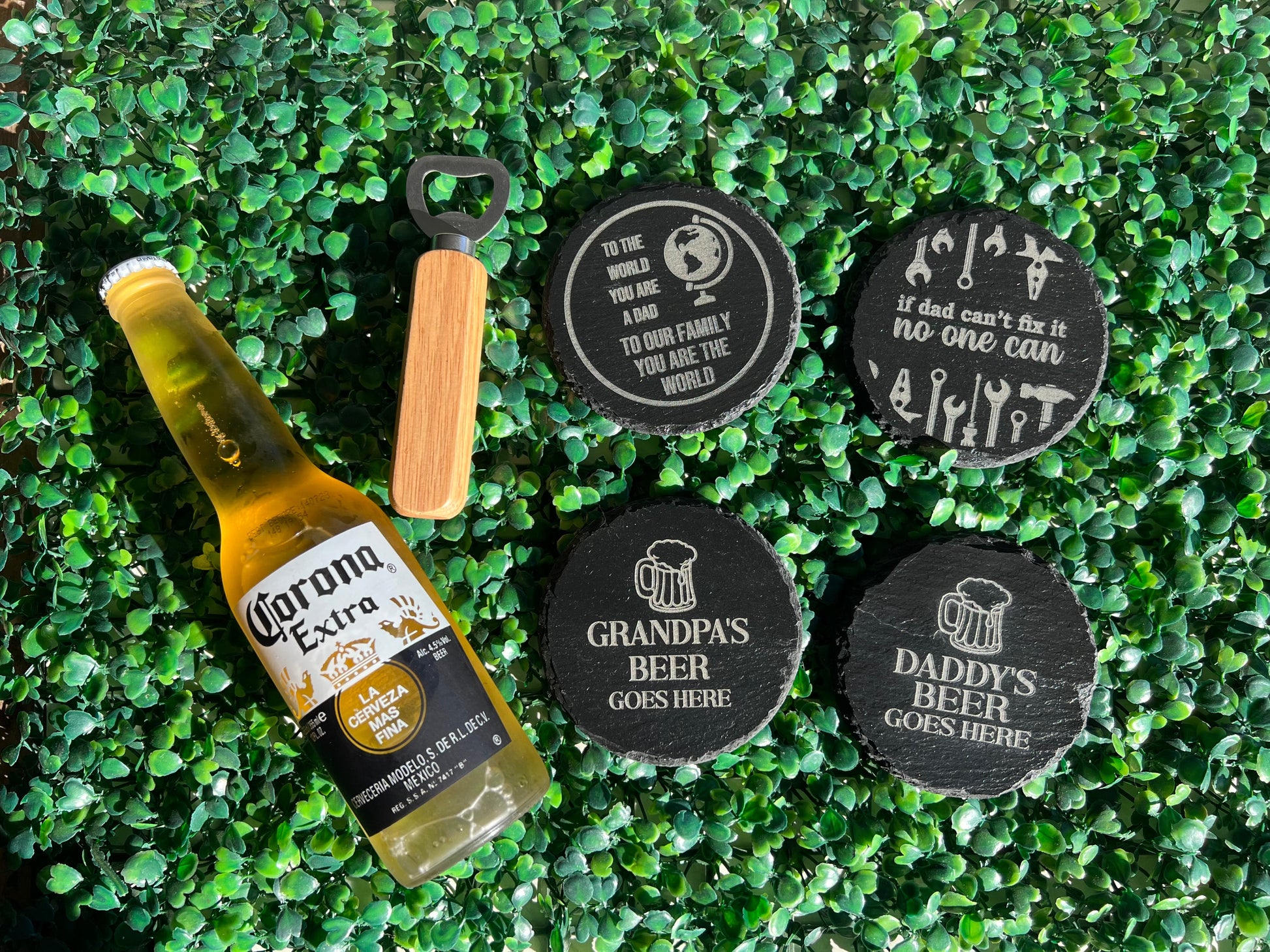 Engraved Slate Coaster for dad | etched coaster for grandpa | Gifts for dad | Gifts for Pa