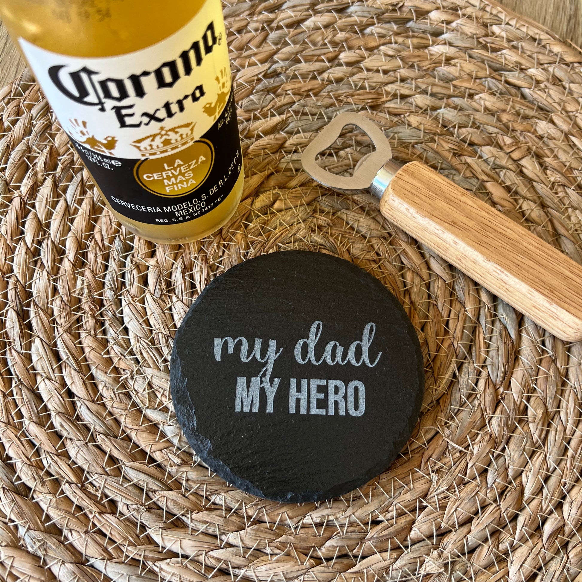 Engraved Slate Coaster for dad | etched coaster for grandpa | Gifts for dad | Gifts for Pa