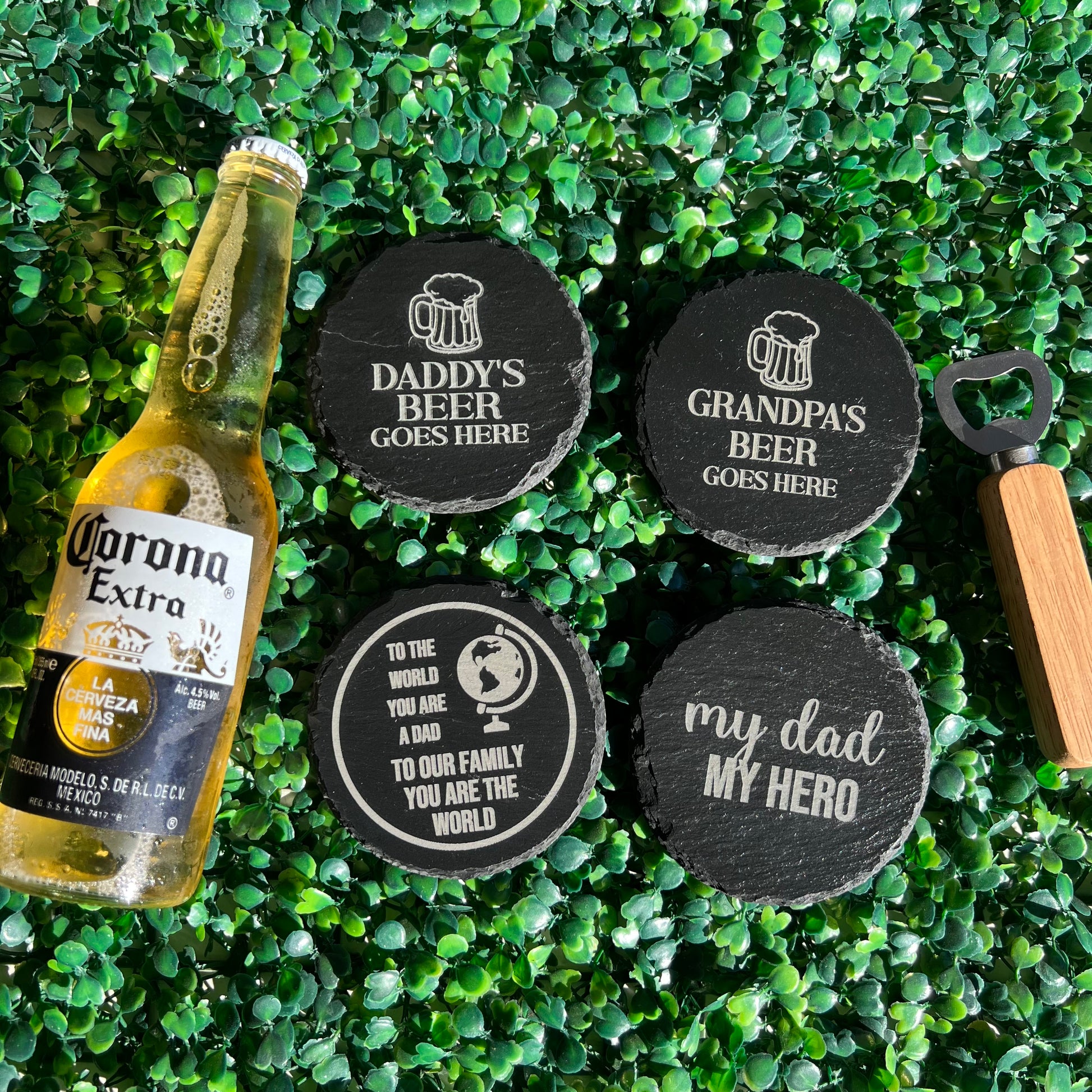 Engraved Slate Coaster for dad | etched coaster for grandpa | Gifts for dad | Gifts for Pa