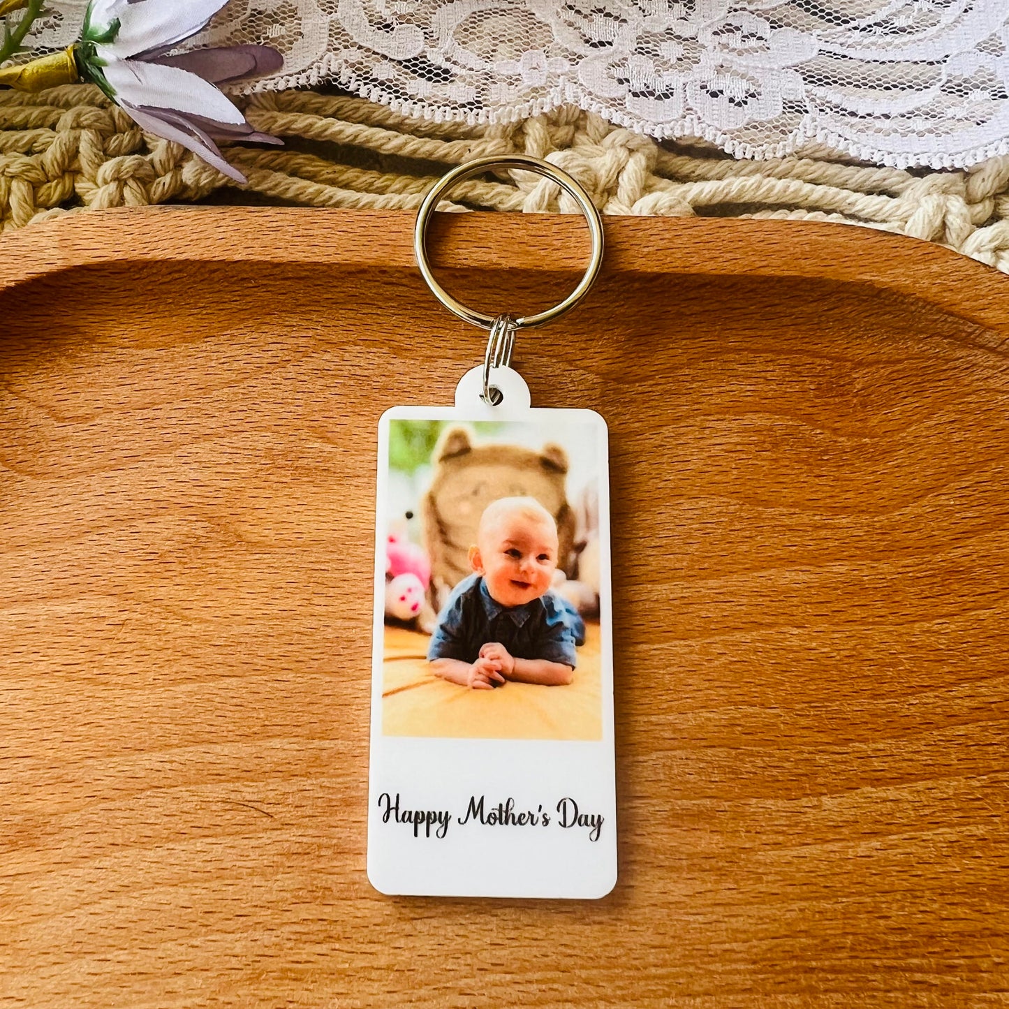 Personalised photo key ring | Custom photo Key Chain | Mother's Day | Gifts for mum | Gifts for nan